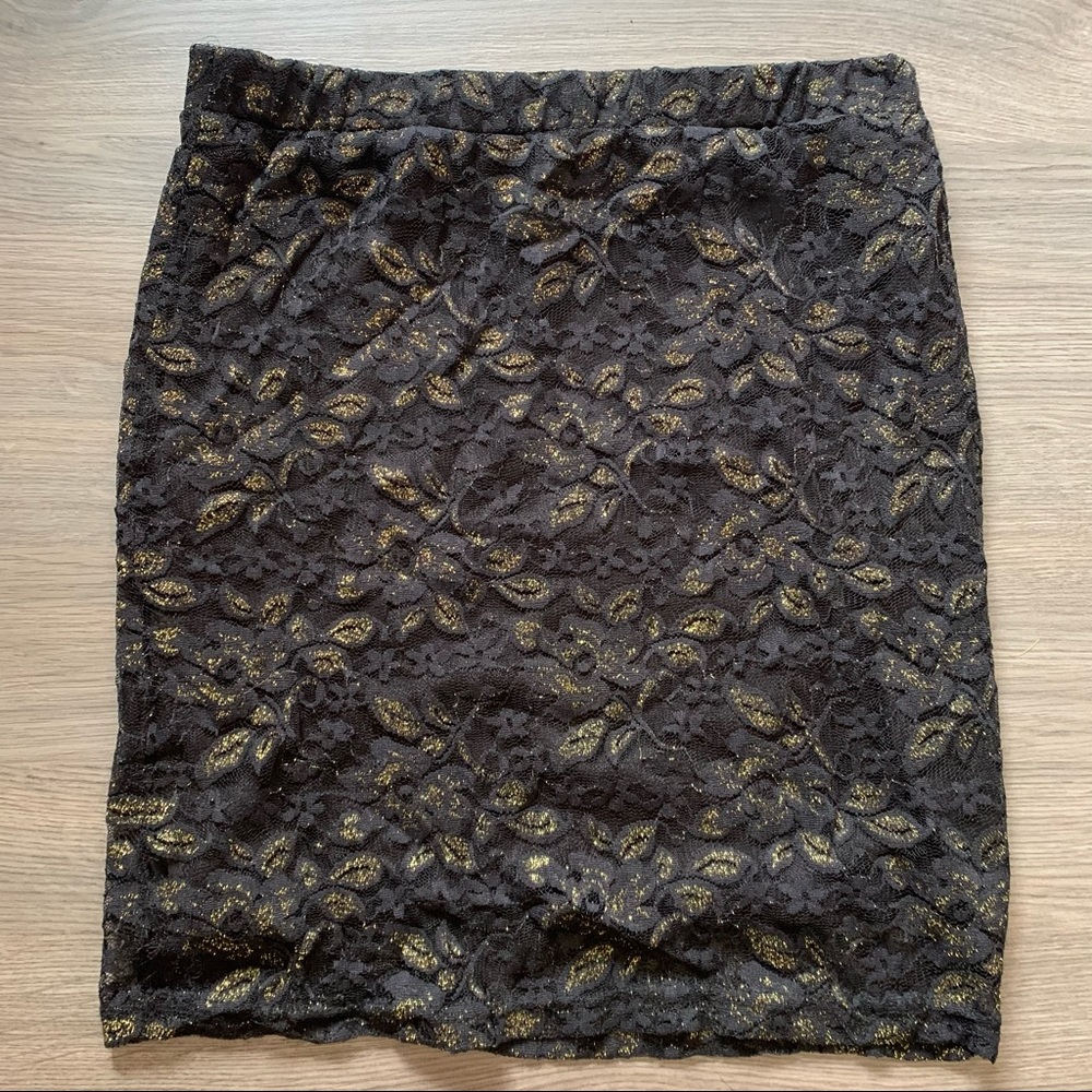 lace miniskirt